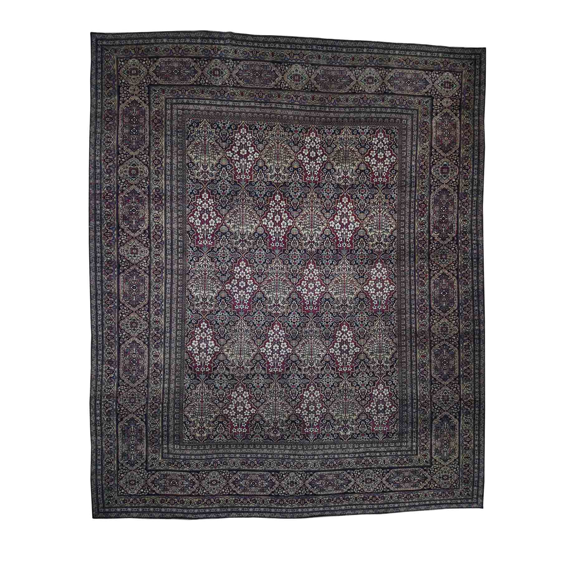 Casual Wool Hand-Knotted Area Rug 14'0